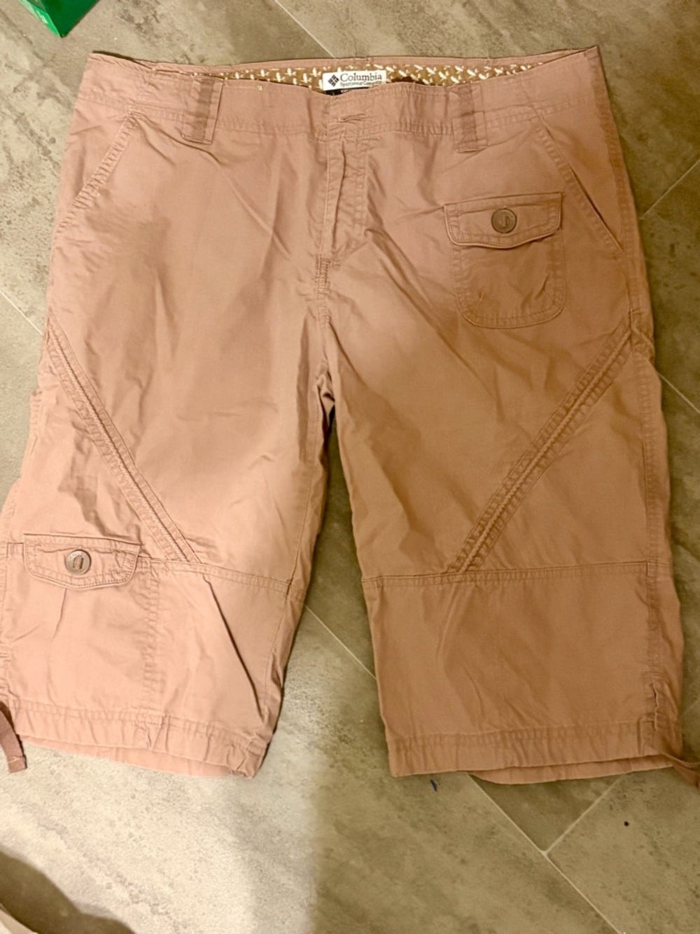 Columbia Dusty Pink Utility Cargo Shorts
